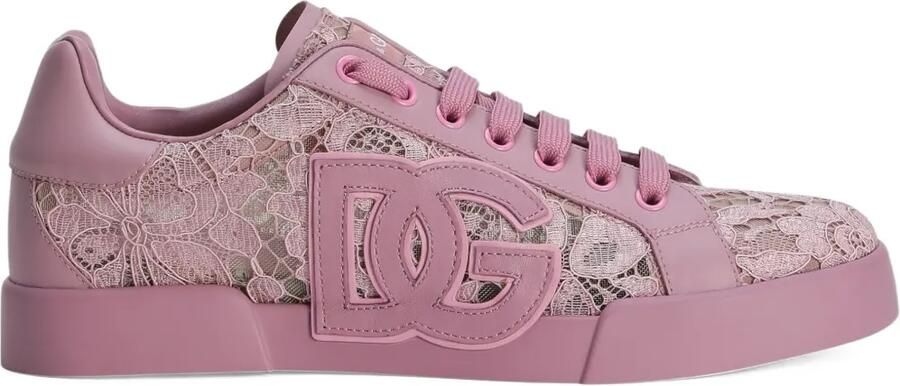 Dolce & Gabbana Portofino sneakers Roze