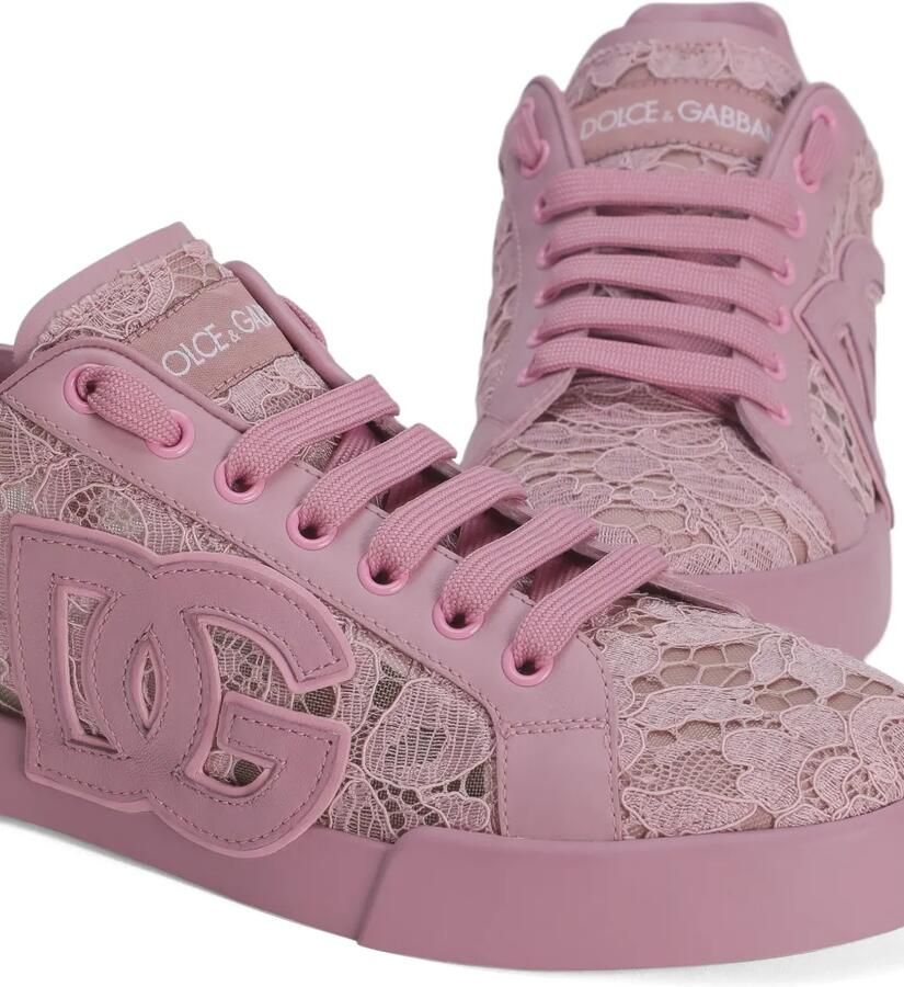 Dolce & Gabbana Portofino sneakers Roze - Foto 2