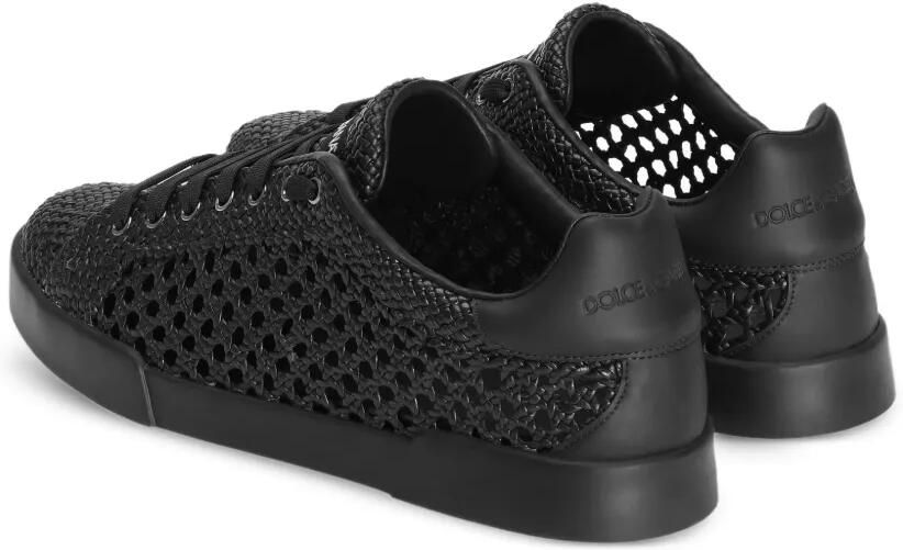 Dolce & Gabbana Portofino sneakers van geweven leer Zwart - Foto 4