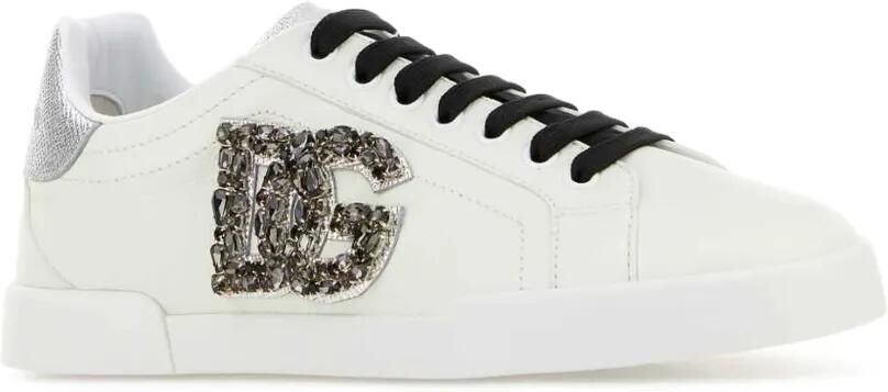 Dolce & Gabbana Portofino sneakers verfraaid met kristallen Wit - Foto 2