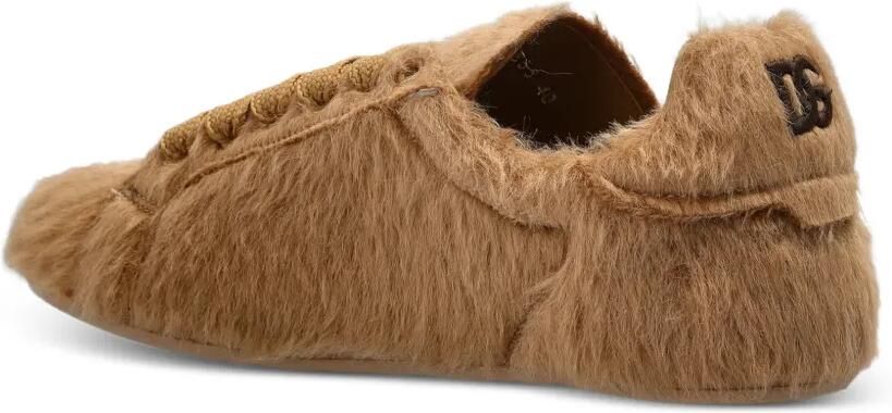 Dolce & Gabbana Portofino Soft alpaca sneakers Beige - Foto 3