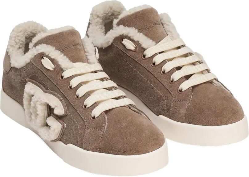 Dolce & Gabbana Portofino suède sneakers Beige - Foto 3