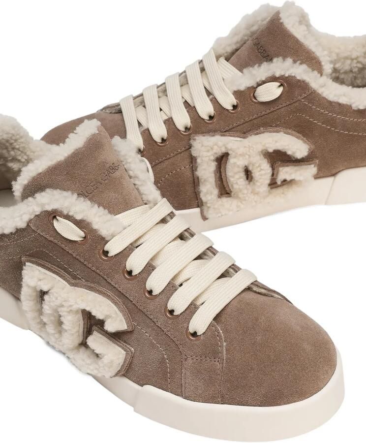 Dolce & Gabbana Portofino suède sneakers Beige - Foto 2