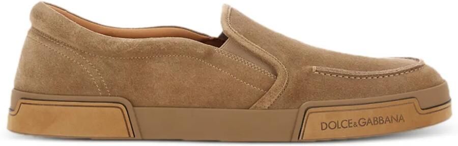 Dolce & Gabbana Portofino Yacht suède slip-on sneakers Bruin