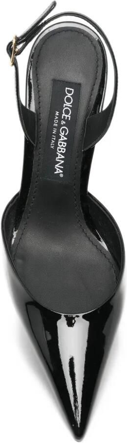 Dolce & Gabbana Pre-Owned Slingback pumps met DG-hak Zwart - Foto 4