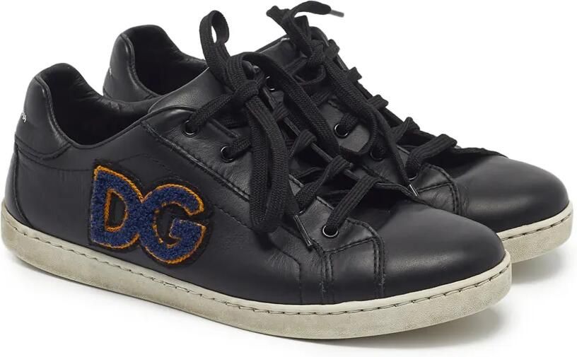 Dolce & Gabbana Pre-Owned Portofino leren sneakers Zwart