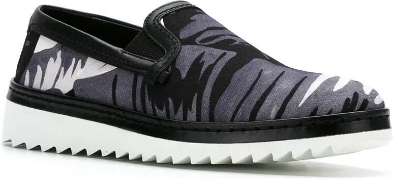 Dolce & Gabbana printed slip-on sneakers Zwart - Foto 4