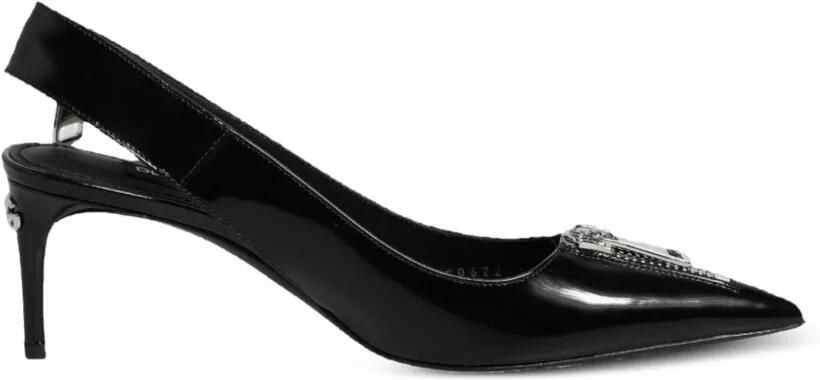 Dolce & Gabbana Pumps met gelakte afwerking en rits Zwart