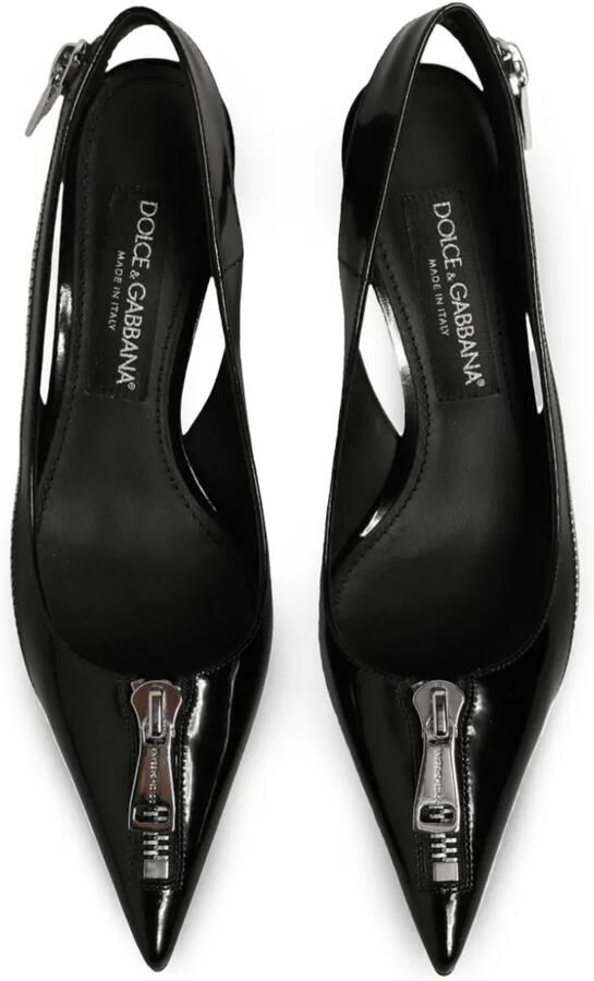 Dolce & Gabbana Pumps met gelakte afwerking en rits Zwart - Foto 2