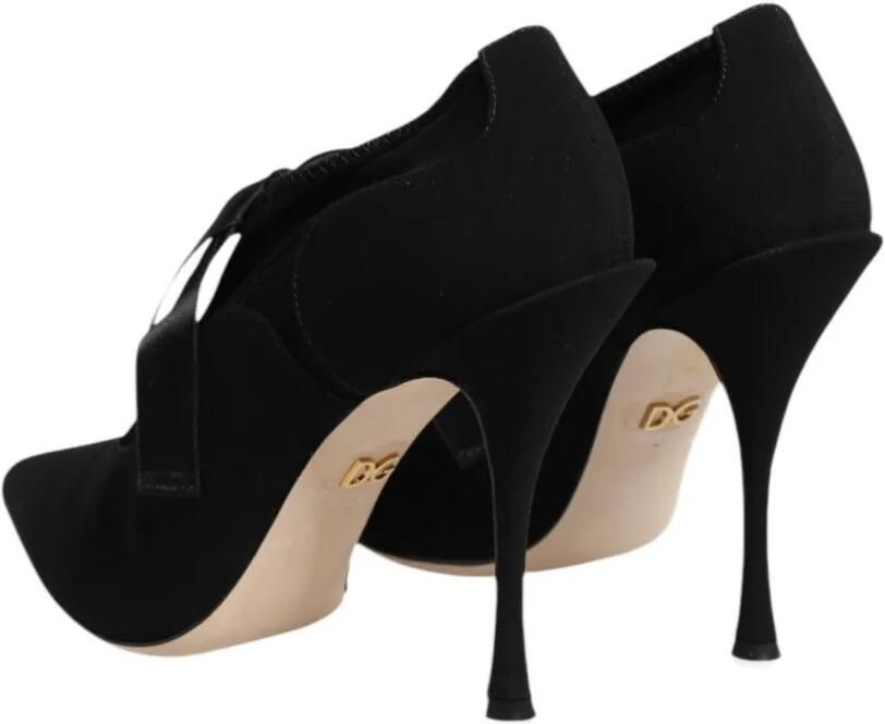 Dolce & Gabbana Pumps met puntige neus en veters Zwart - Foto 4