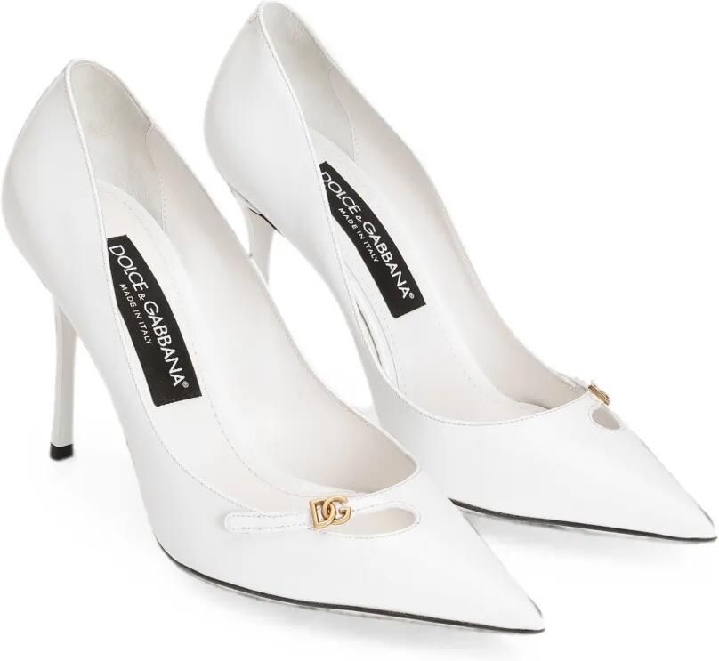 Dolce & Gabbana Pumps met puntige neus Wit - Foto 2