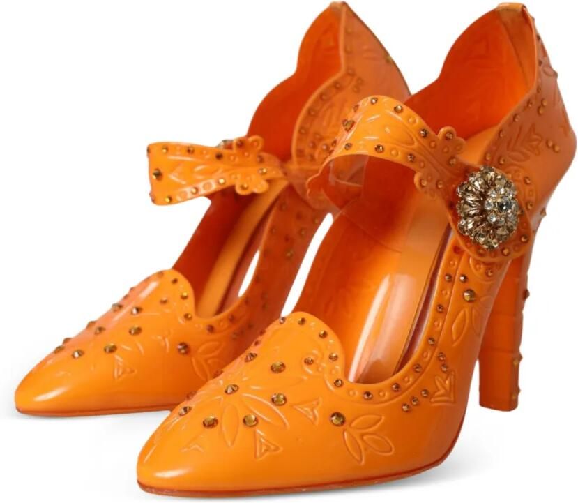 Dolce & Gabbana Pumps verfraaid met kristallen en bloemen Oranje - Foto 2