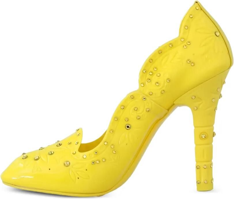 Dolce & Gabbana Pumps verfraaid met kristallen en bloemen-print Geel - Foto 4