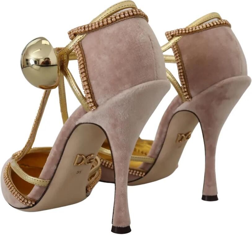 Dolce & Gabbana Pumps verfraaid met kristallen en T-bandje Roze - Foto 2