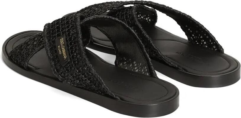 Dolce & Gabbana Raffia sandalen Zwart - Foto 4