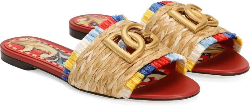 Dolce & Gabbana Raffia slippers Beige - Foto 3