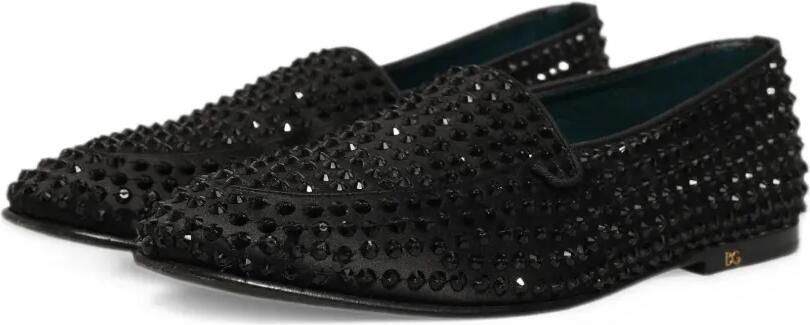 Dolce & Gabbana rhinestone-embellished loafers Zwart - Foto 5