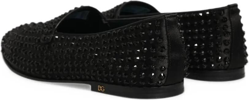 Dolce & Gabbana rhinestone-embellished loafers Zwart - Foto 4