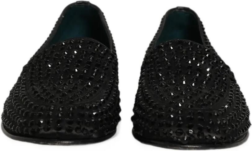 Dolce & Gabbana rhinestone-embellished loafers Zwart - Foto 3