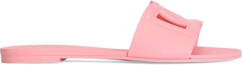 Dolce & Gabbana Rubberen slippers Roze