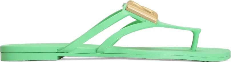 Dolce & Gabbana Rubberen teenslippers Groen