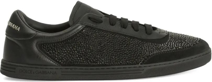 Dolce & Gabbana Saint Tropez leren sneakers Zwart