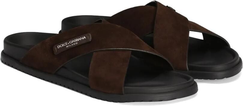 Dolce & Gabbana Sandalen in split Bruin - Foto 3
