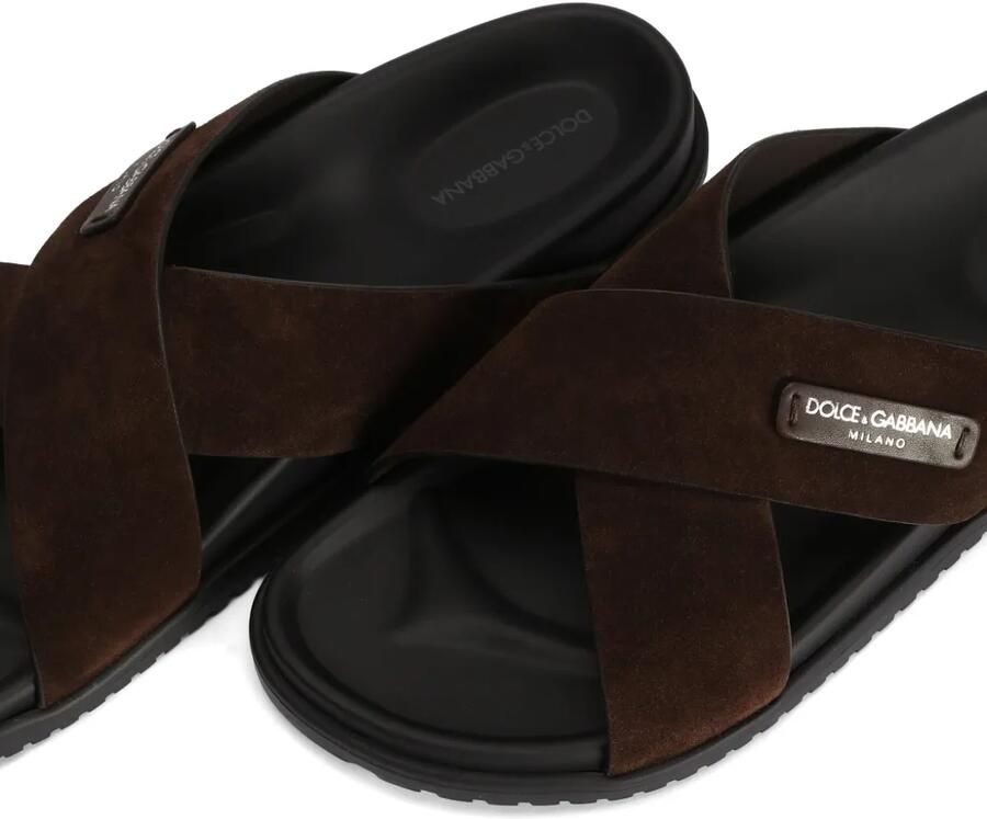 Dolce & Gabbana Sandalen in split Bruin - Foto 2