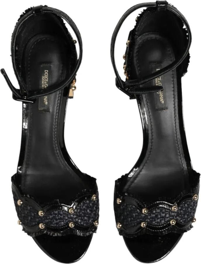 Dolce & Gabbana Sandalen met blokhak en studs Zwart - Foto 2