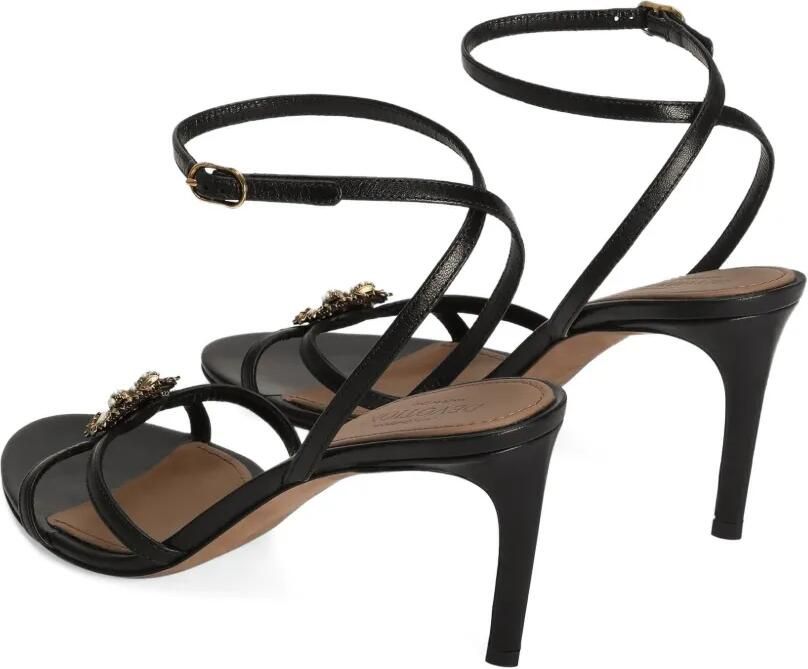 Dolce & Gabbana Sandalen met hart-patroon en bandjes Zwart - Foto 4