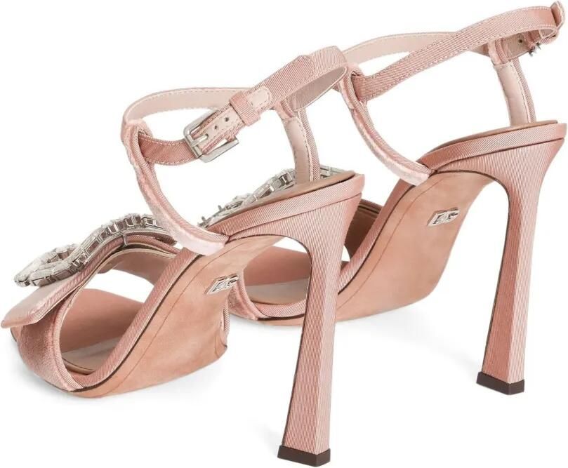 Dolce & Gabbana Sandalen met kristallen gesp Roze - Foto 4