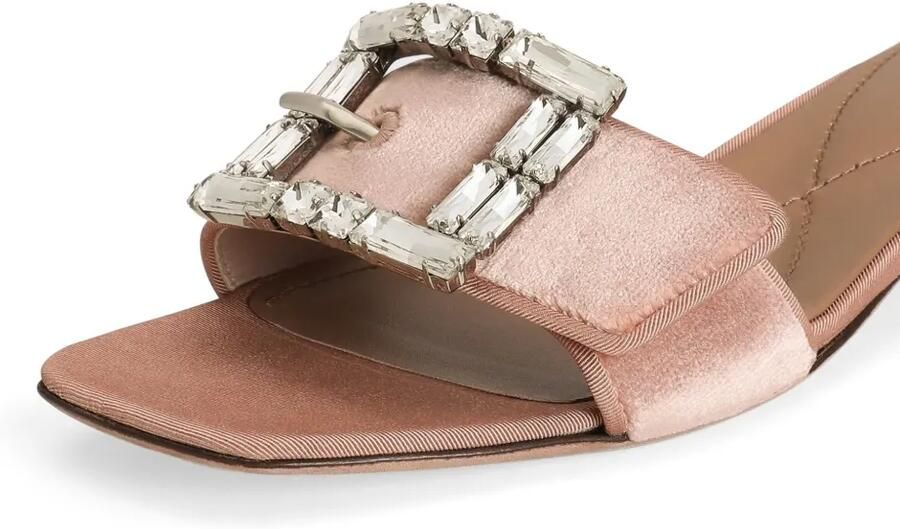 Dolce & Gabbana Sandalen met kristallen gesp Roze - Foto 2