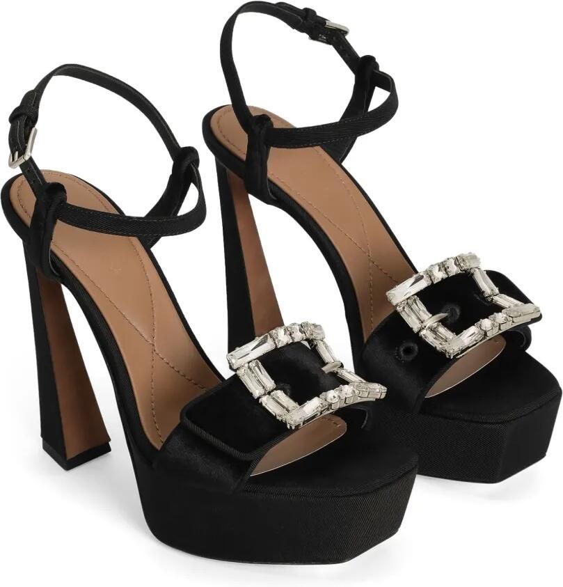 Dolce & Gabbana Sandalen met kristallen gesp Zwart - Foto 2