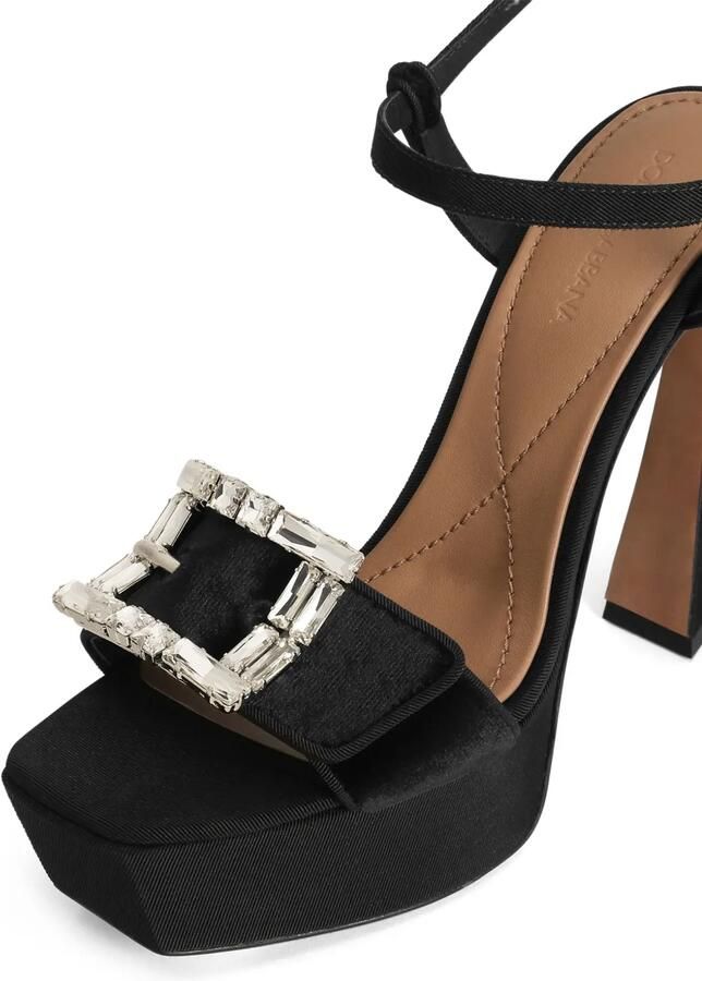 Dolce & Gabbana Sandalen met kristallen gesp Zwart - Foto 4