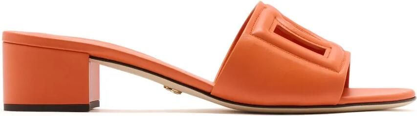 Dolce & Gabbana Sandalen met logo Oranje
