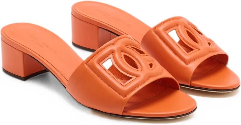 Dolce & Gabbana Sandalen met logo Oranje - Foto 3
