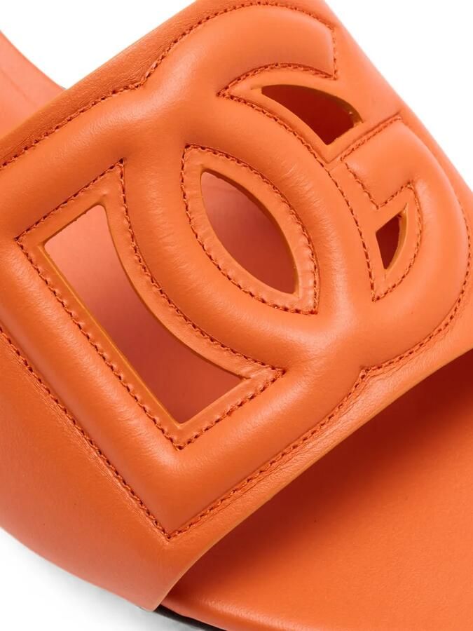 Dolce & Gabbana Sandalen met logo Oranje - Foto 2