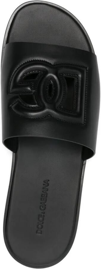 Dolce & Gabbana Sandalen met logo-reliëf Zwart - Foto 2