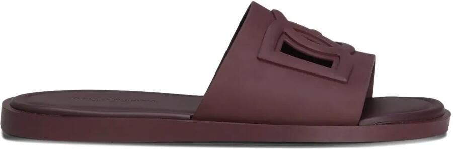 Dolce & Gabbana Sandalen met logo Rood
