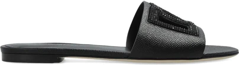 Dolce & Gabbana Sandalen met logo Zwart