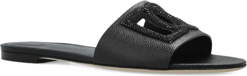 Dolce & Gabbana Sandalen met logo Zwart - Foto 5