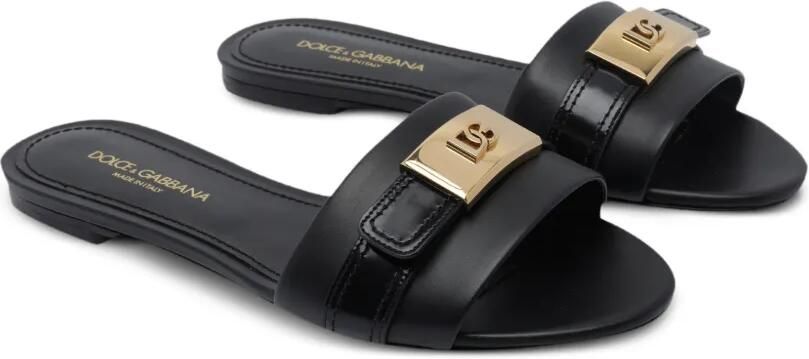 Dolce & Gabbana Sandalen met logoplakkaat Zwart - Foto 4