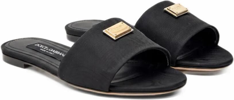 Dolce & Gabbana Sandalen met logoplakkaat Zwart - Foto 4