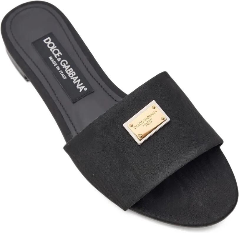 Dolce & Gabbana Sandalen met logoplakkaat Zwart - Foto 2