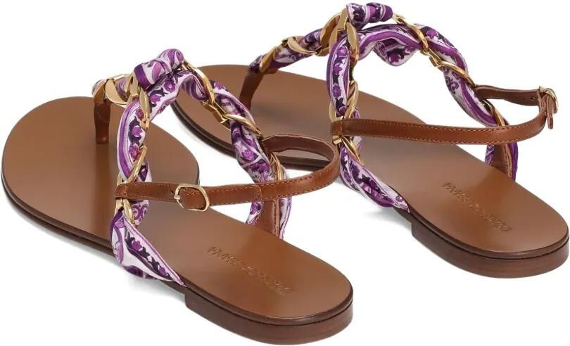 Dolce & Gabbana Sandalen met Maiolica-print Paars - Foto 4