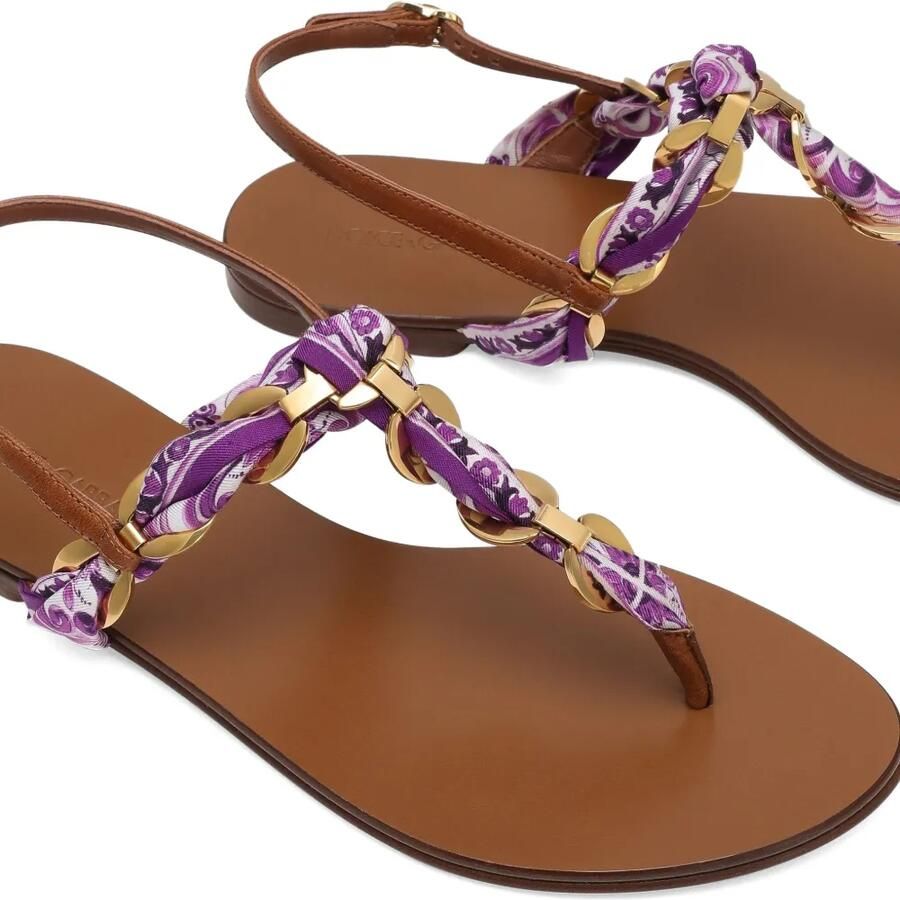 Dolce & Gabbana Sandalen met Maiolica-print Paars - Foto 2