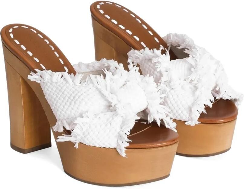 Dolce & Gabbana Sandalen met sleehak Wit - Foto 2