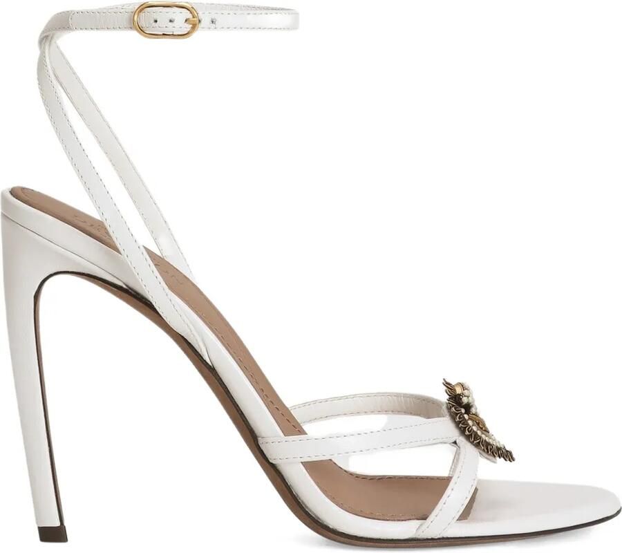 Dolce & Gabbana Sandalen verfraaid met hart en hak Wit