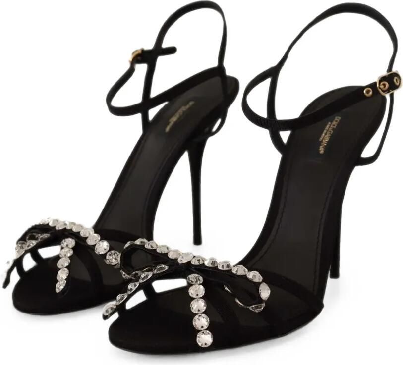 Dolce & Gabbana Sandalen verfraaid met kristal Zwart - Foto 3