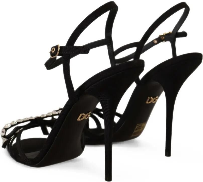 Dolce & Gabbana Sandalen verfraaid met kristal Zwart - Foto 4